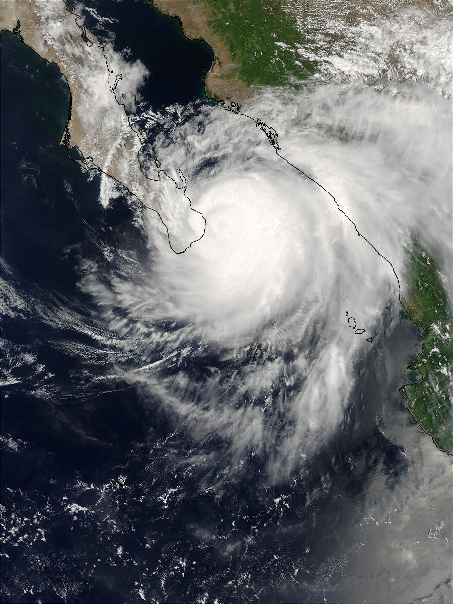 Hurricane Ignacio (09E) over Baja California - related image preview