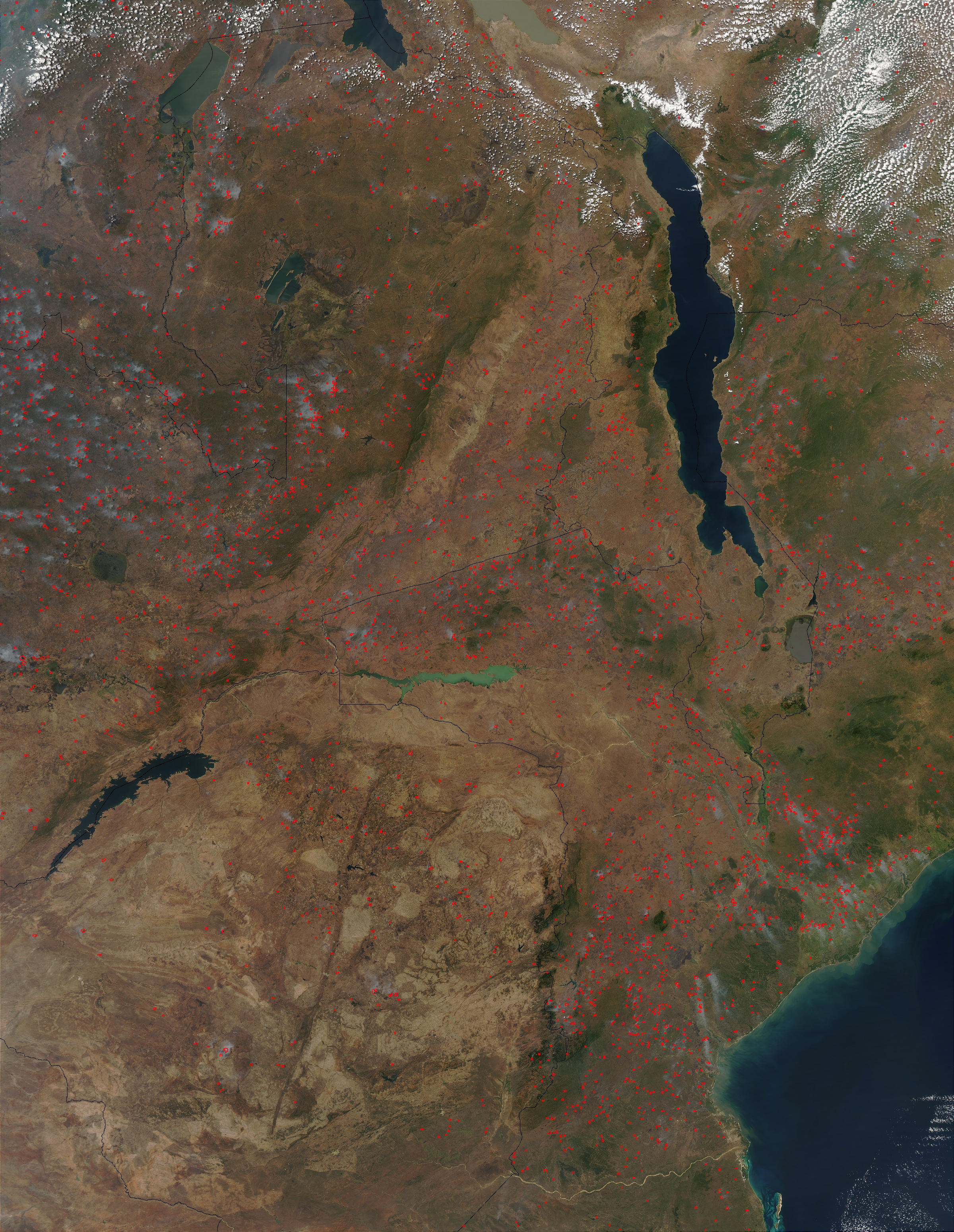 Fires and smoke in East Africa - related image preview