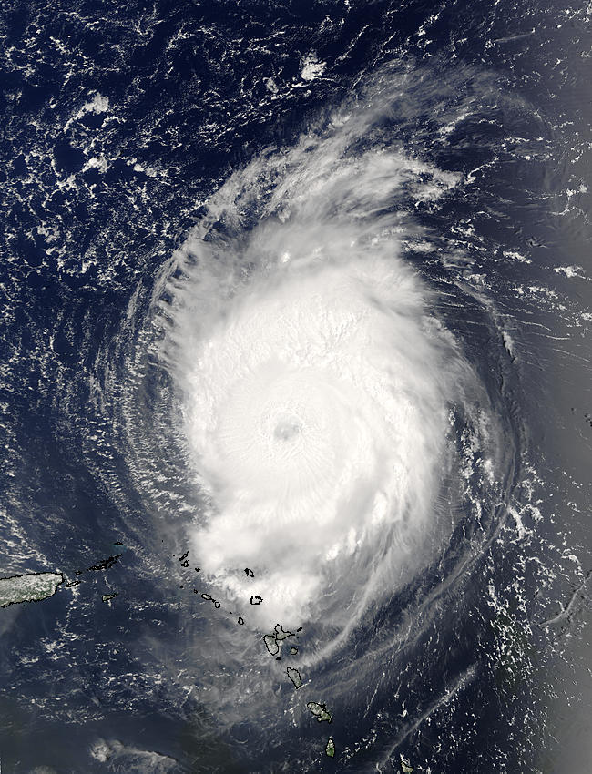 Hurricane Fabian northeast of the Lesser Antilles - related image preview