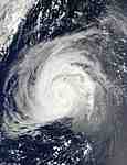 Hurricane Fabian south of Bermuda - selected image