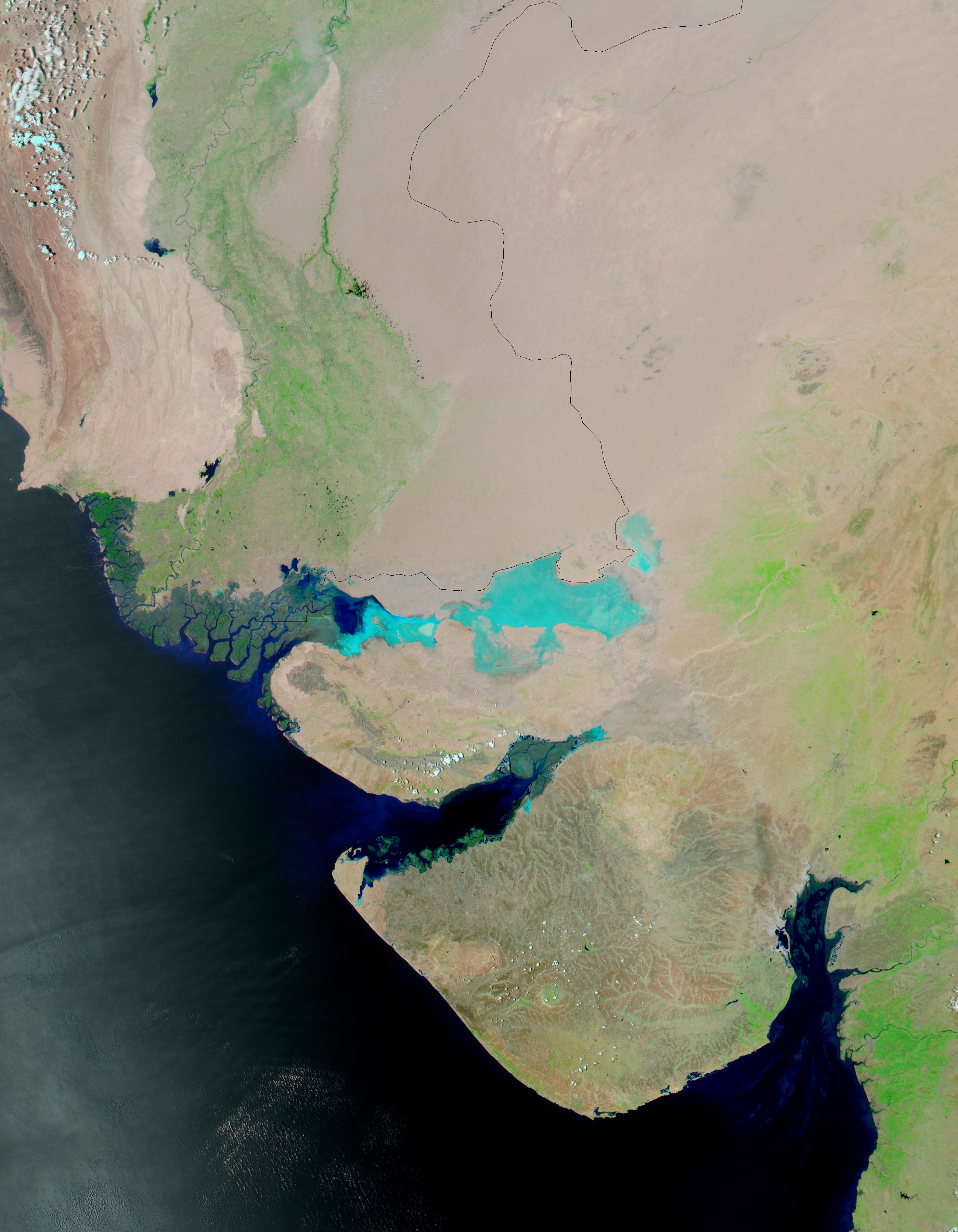 Gujarat, India (dry season, false color) - related image preview