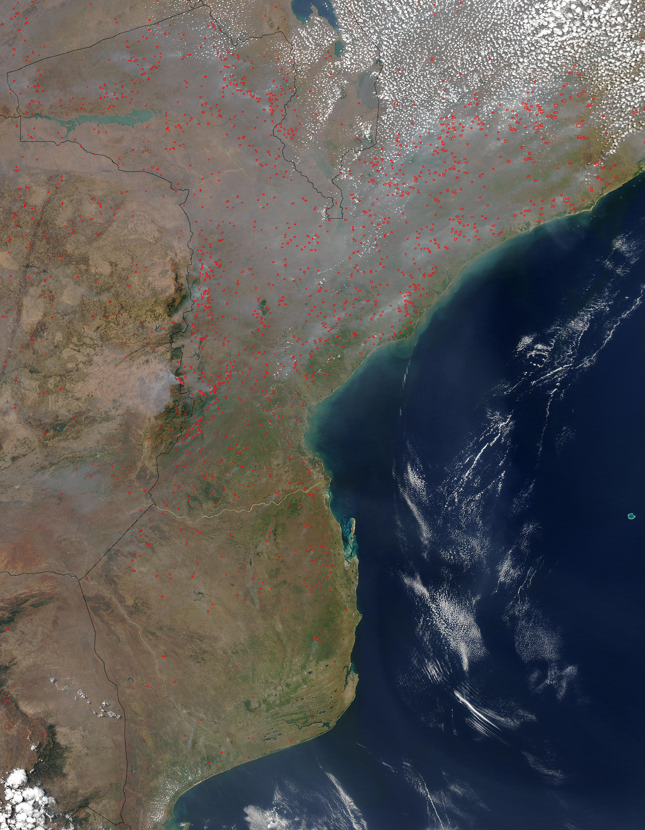 Fires and smoke across Mozambique - related image preview