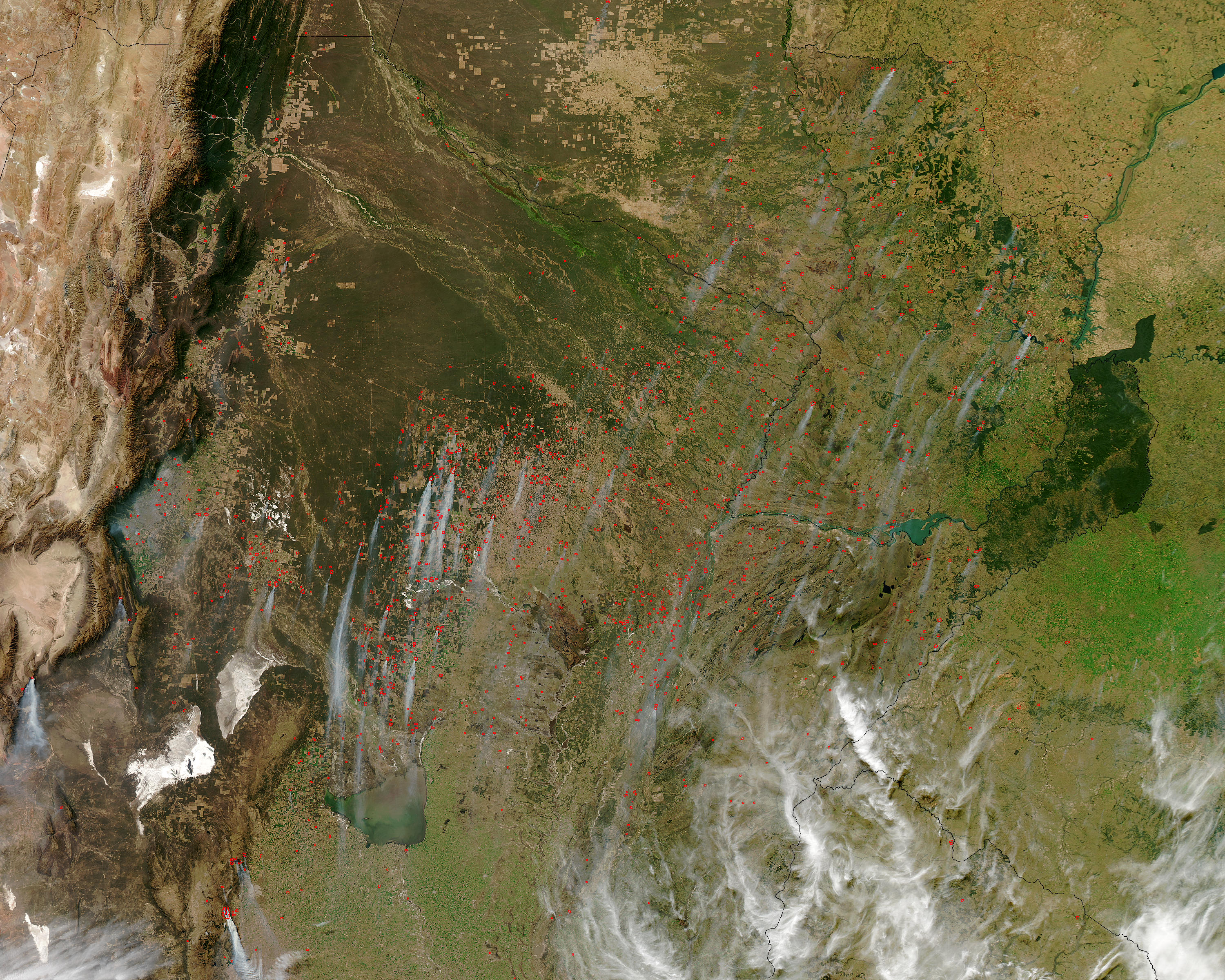 Fires across Paraguay and Northern Argentina - related image preview