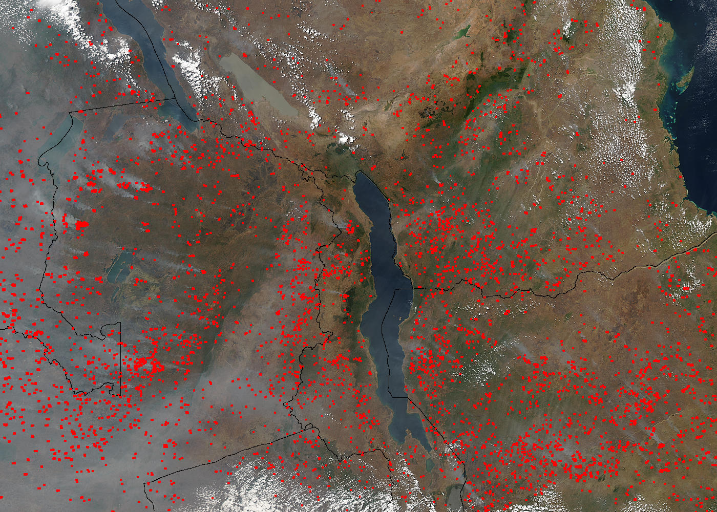 Fires across Southern Africa - related image preview