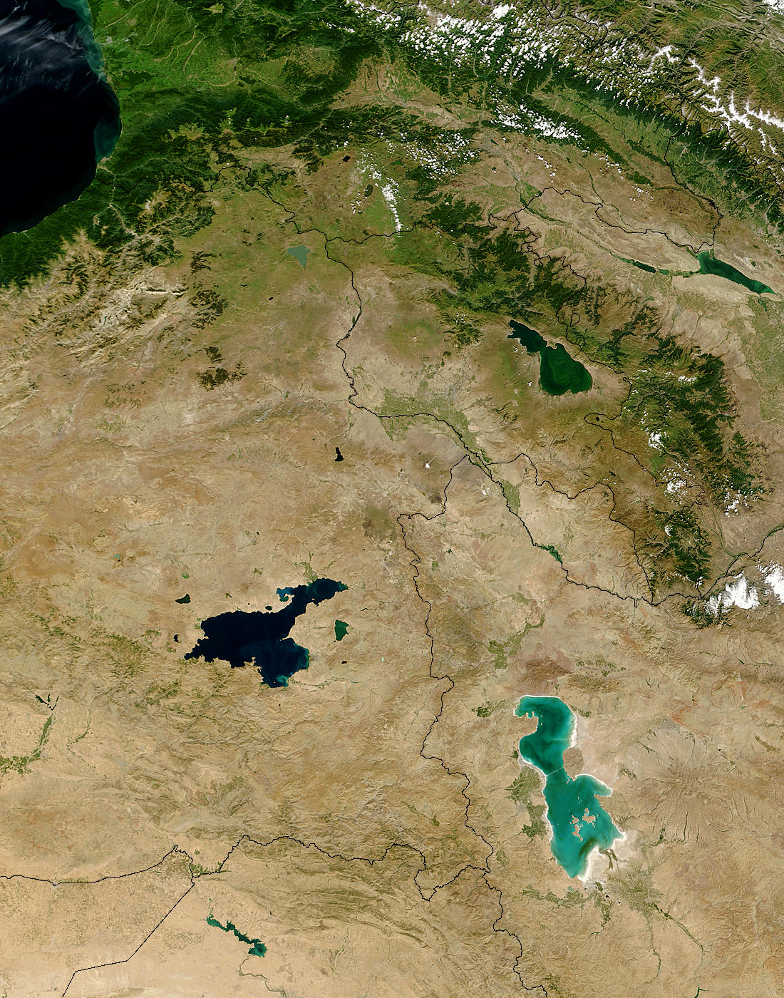 Lake Van (Turkey) and Lake Urmia (Iran) - related image preview