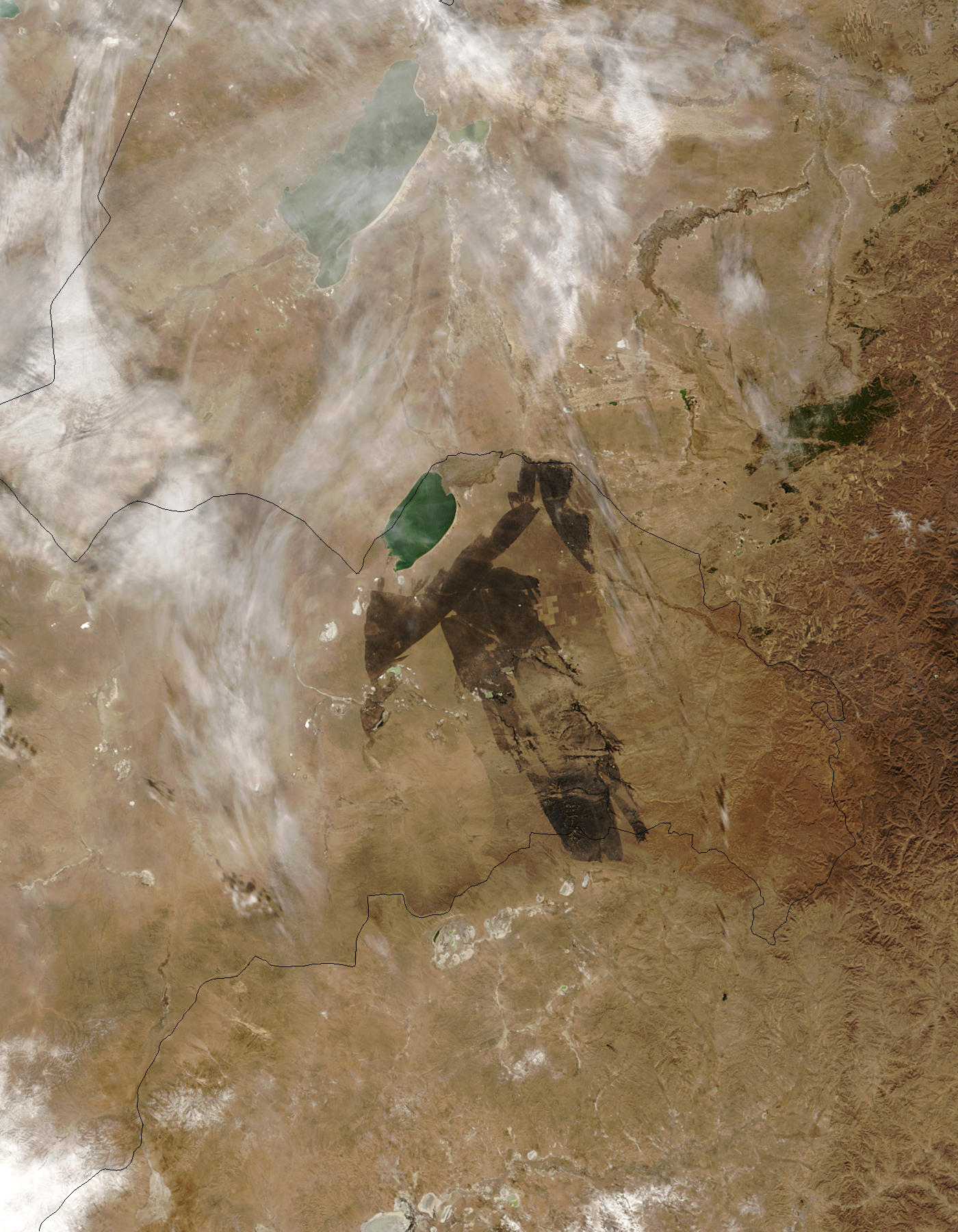 Burn scar in eastern Mongolia - related image preview