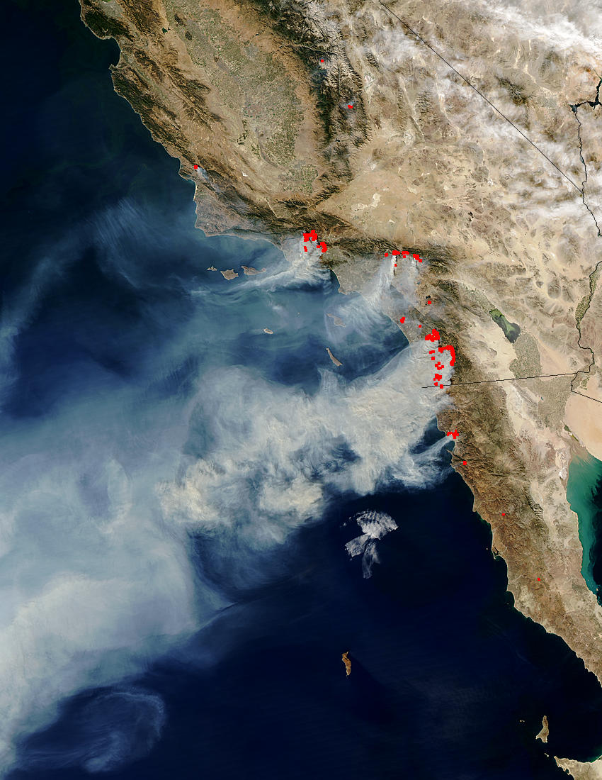 Fires and smoke in southern California - related image preview