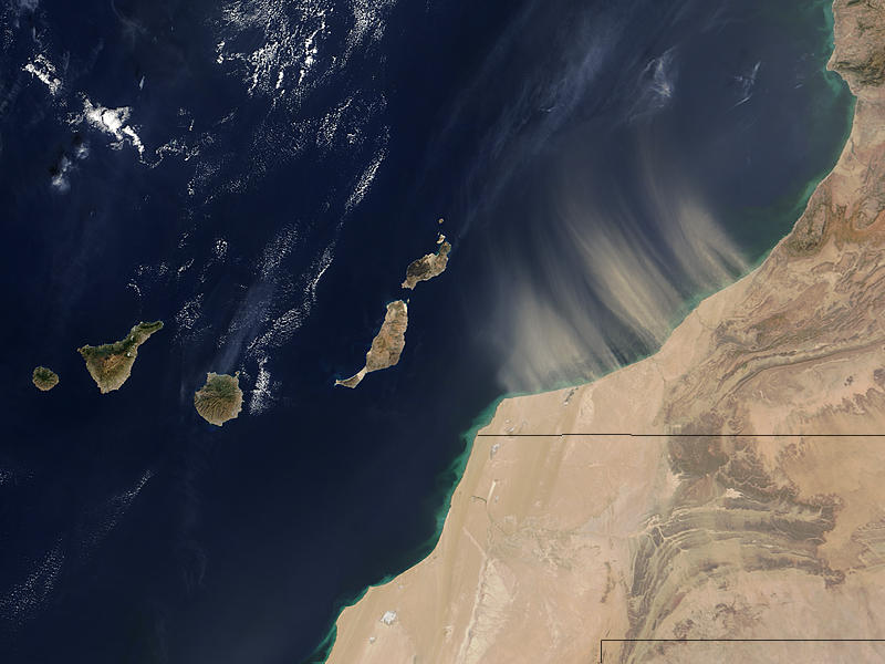 Dust storm off the coast of Morocco - related image preview
