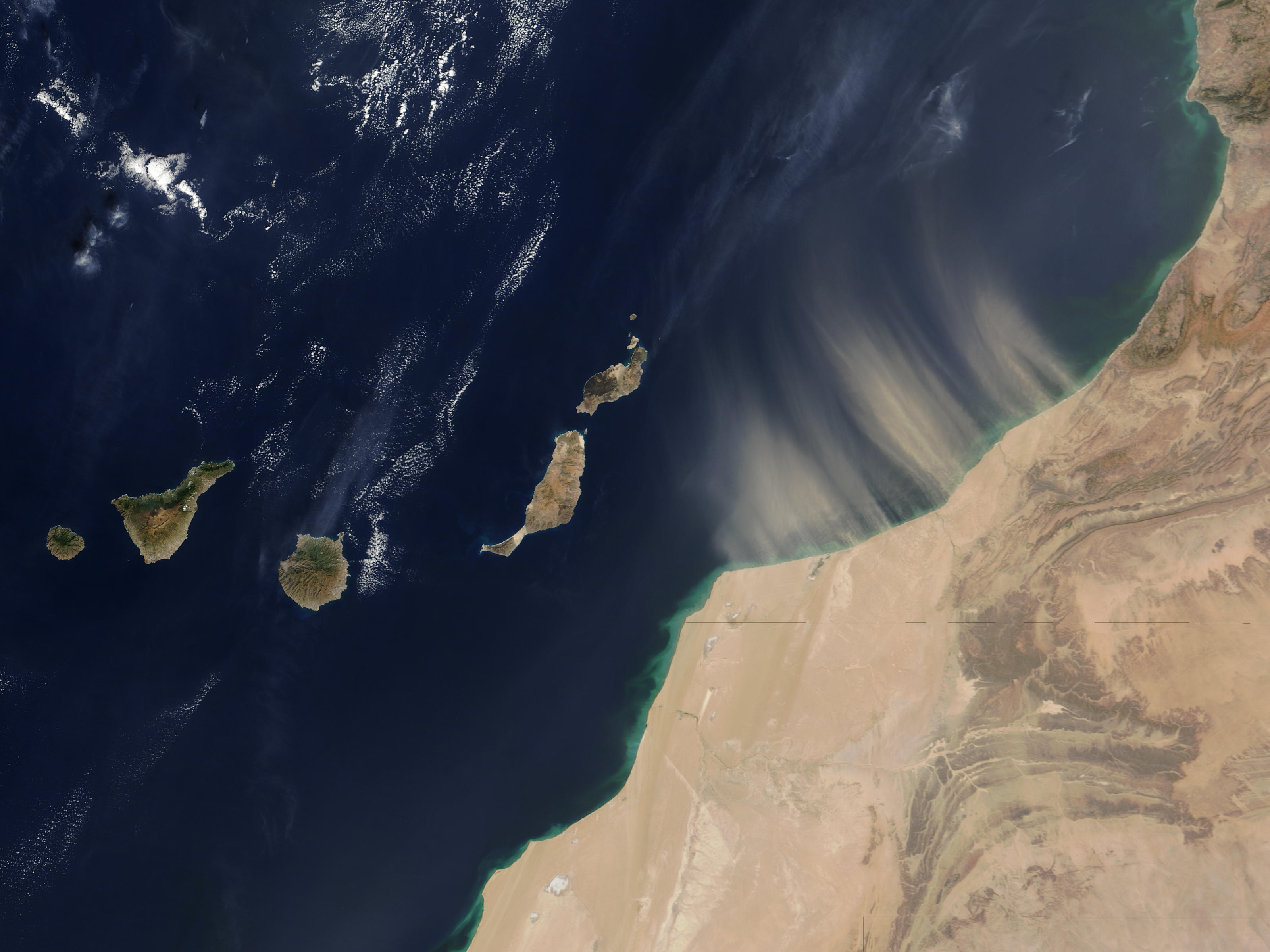 Dust storm off the coast of Morocco - related image preview