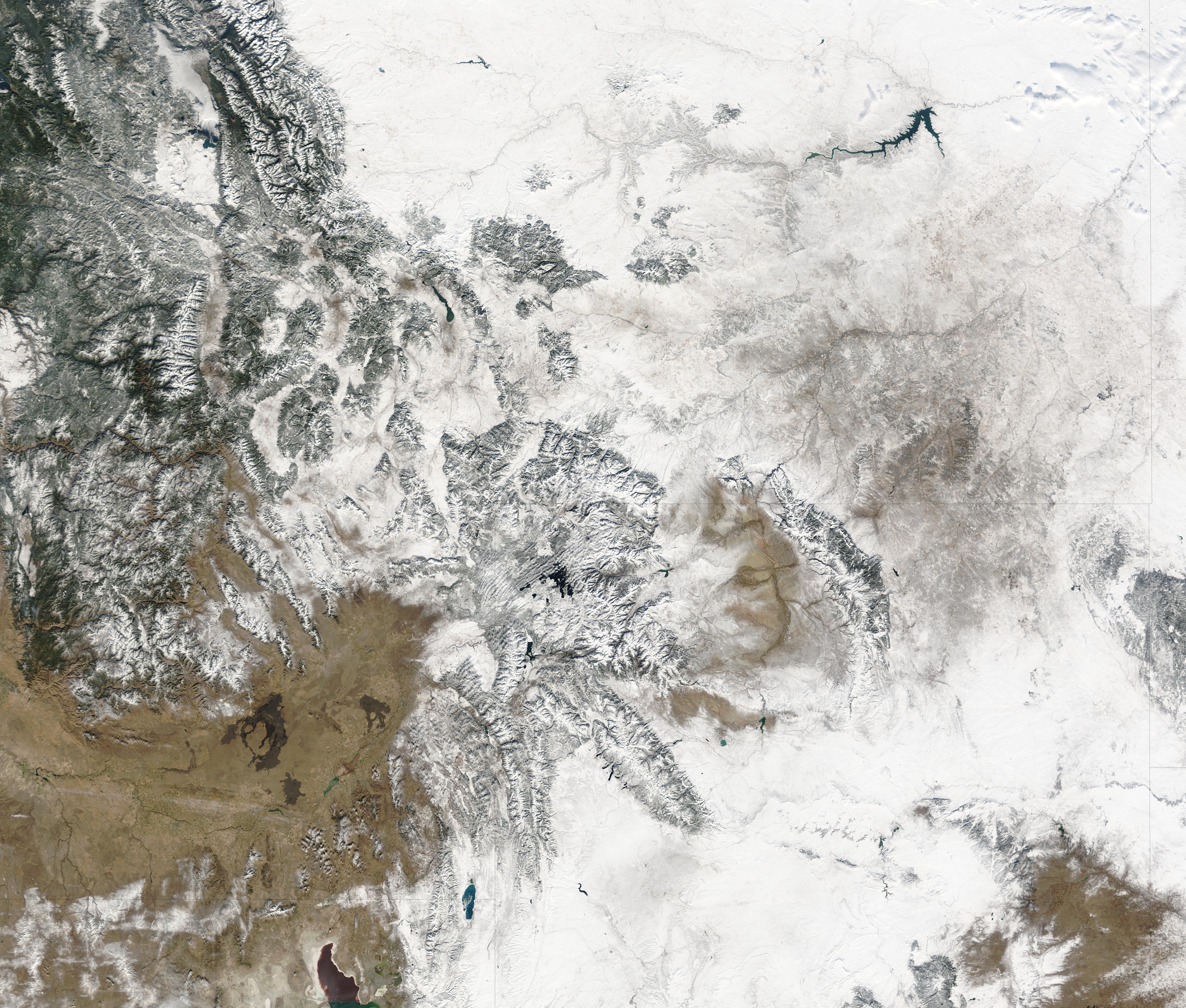 Snow in the northern Rockies and Great Plains - related image preview