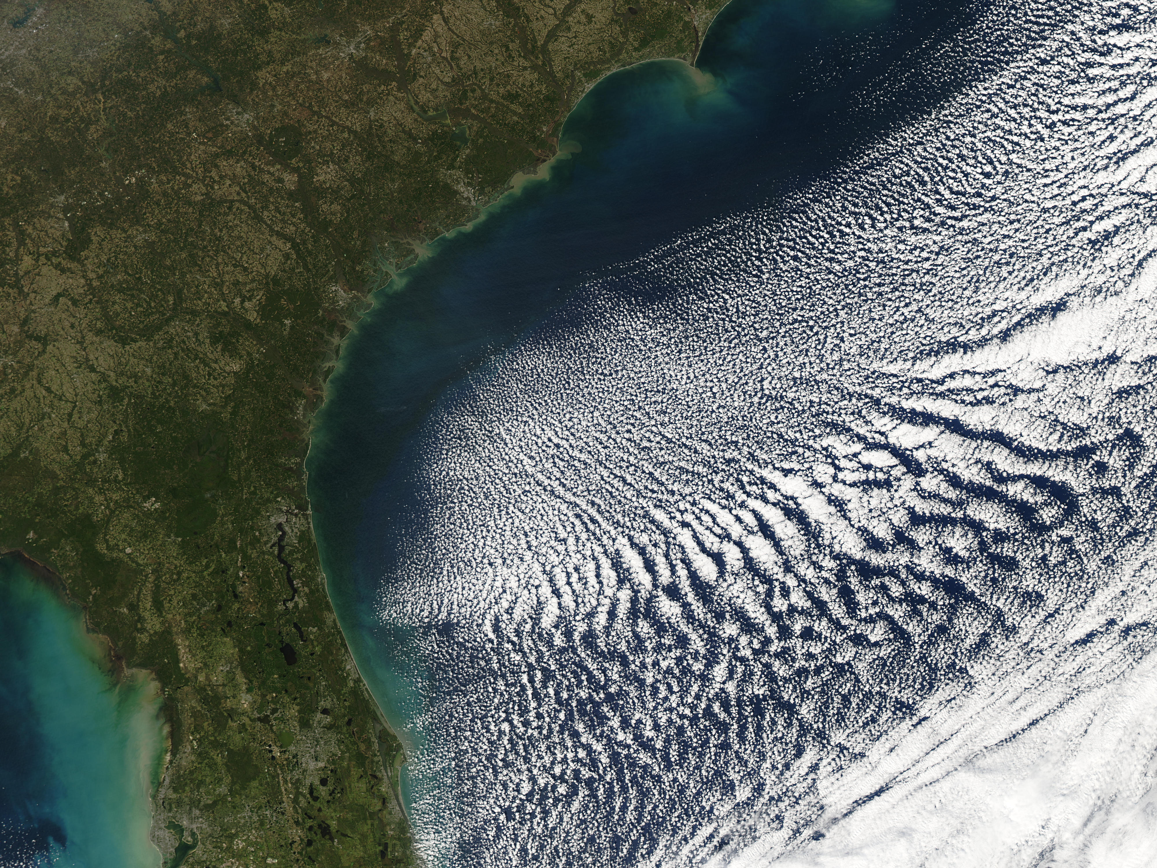 Clouds off the southeastern United States - related image preview