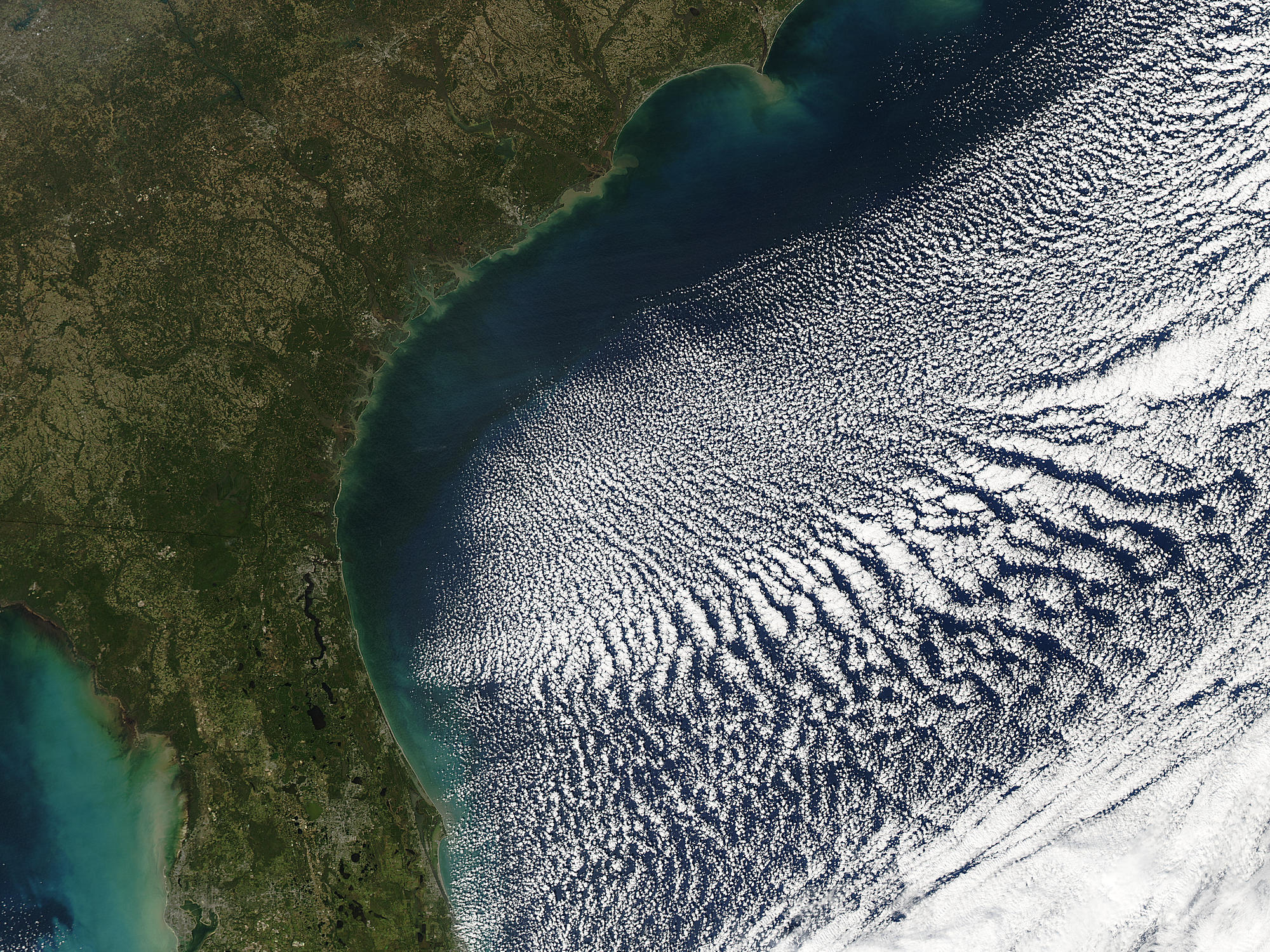 Clouds off the southeastern United States - related image preview