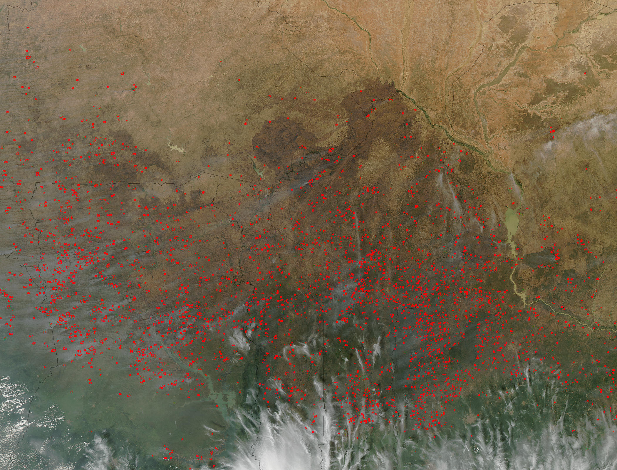 Fires across western Africa - related image preview