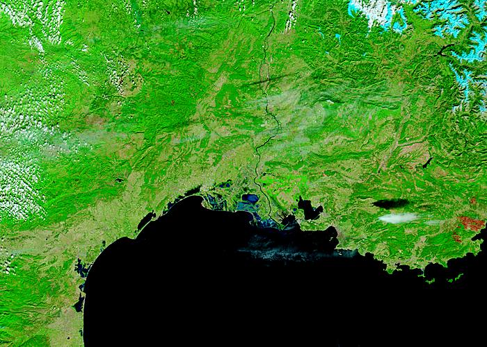 Southern France (before floods, false color) - related image preview