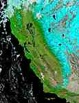 Floods in California (false color) - selected image