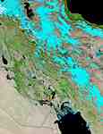 Snow in Iran, floods in Iraq (false color) - selected child image