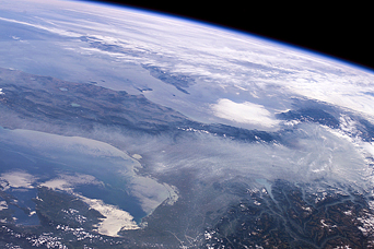 Haze in the Po River Valley, Italy  - related image preview