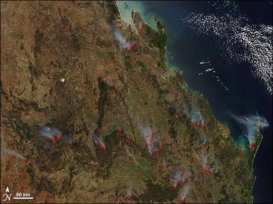 Fires in Southern Queensland