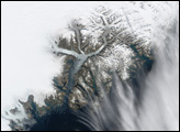 Retreating Ice and Snow in Greenland