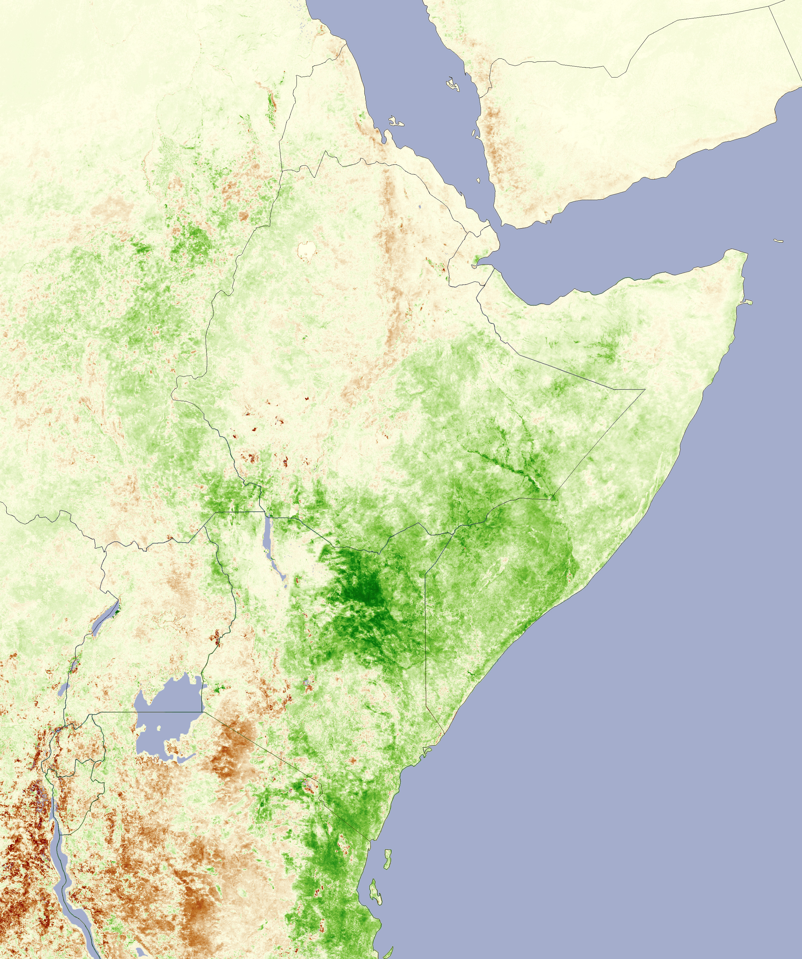 East Africa Greens Up from Heavy Rains - related image preview