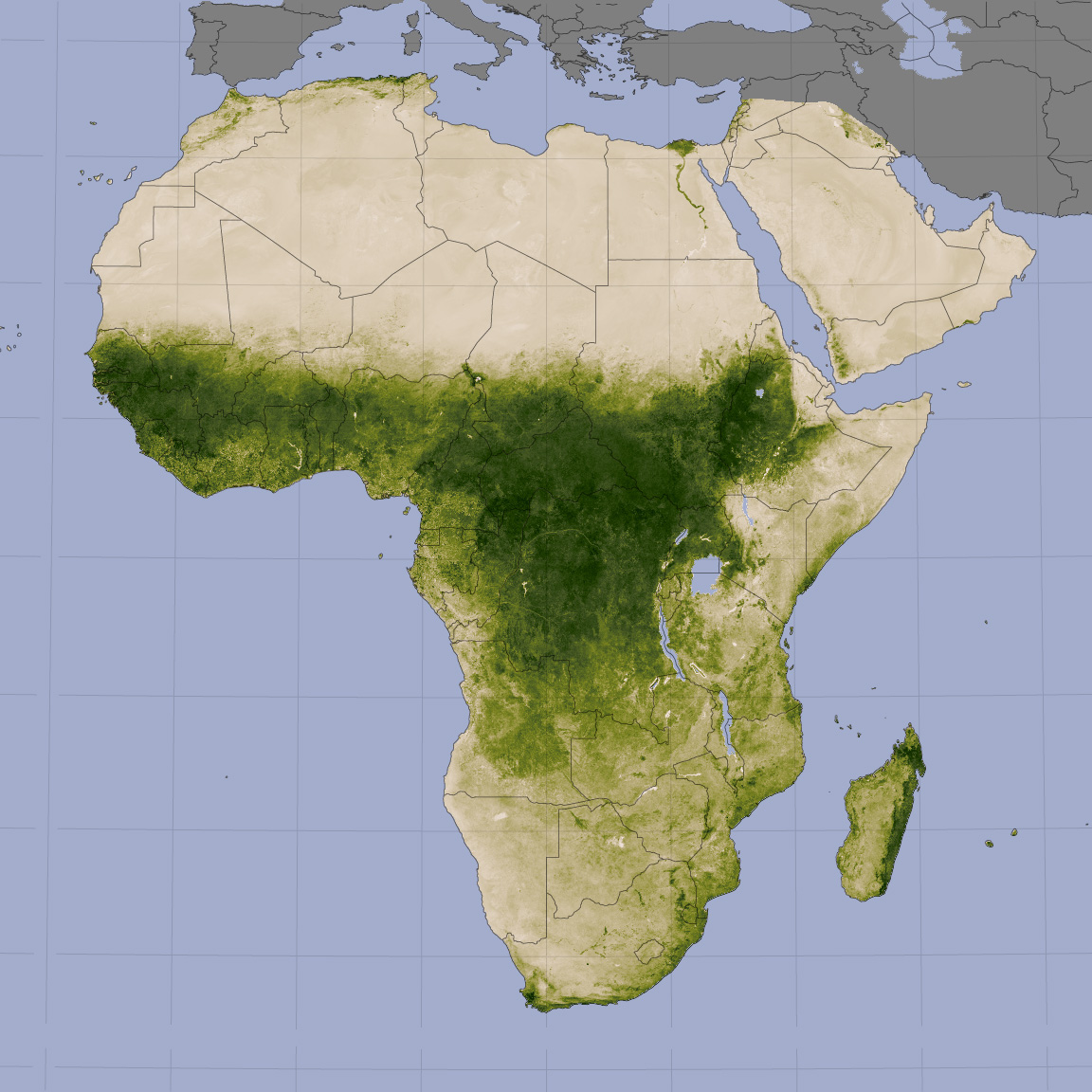 Континент Африки география