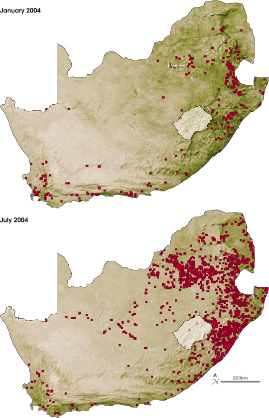 Fire Seasons in South Africa