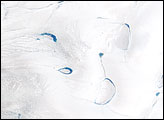 Melt Ponds on Greenland’s Ice Cap