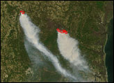 Fires in Southern Georgia