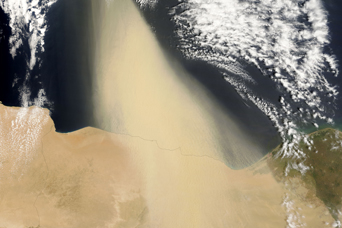 Dust Plume off the Coast of Egypt - related image preview