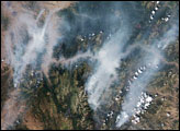 Fires along the Salmon River, Idaho