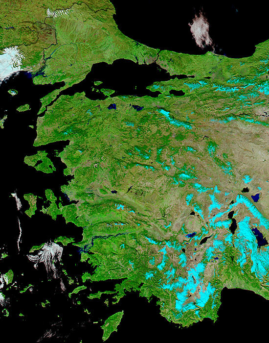 Floods in Western Turkey (false color) - related image preview