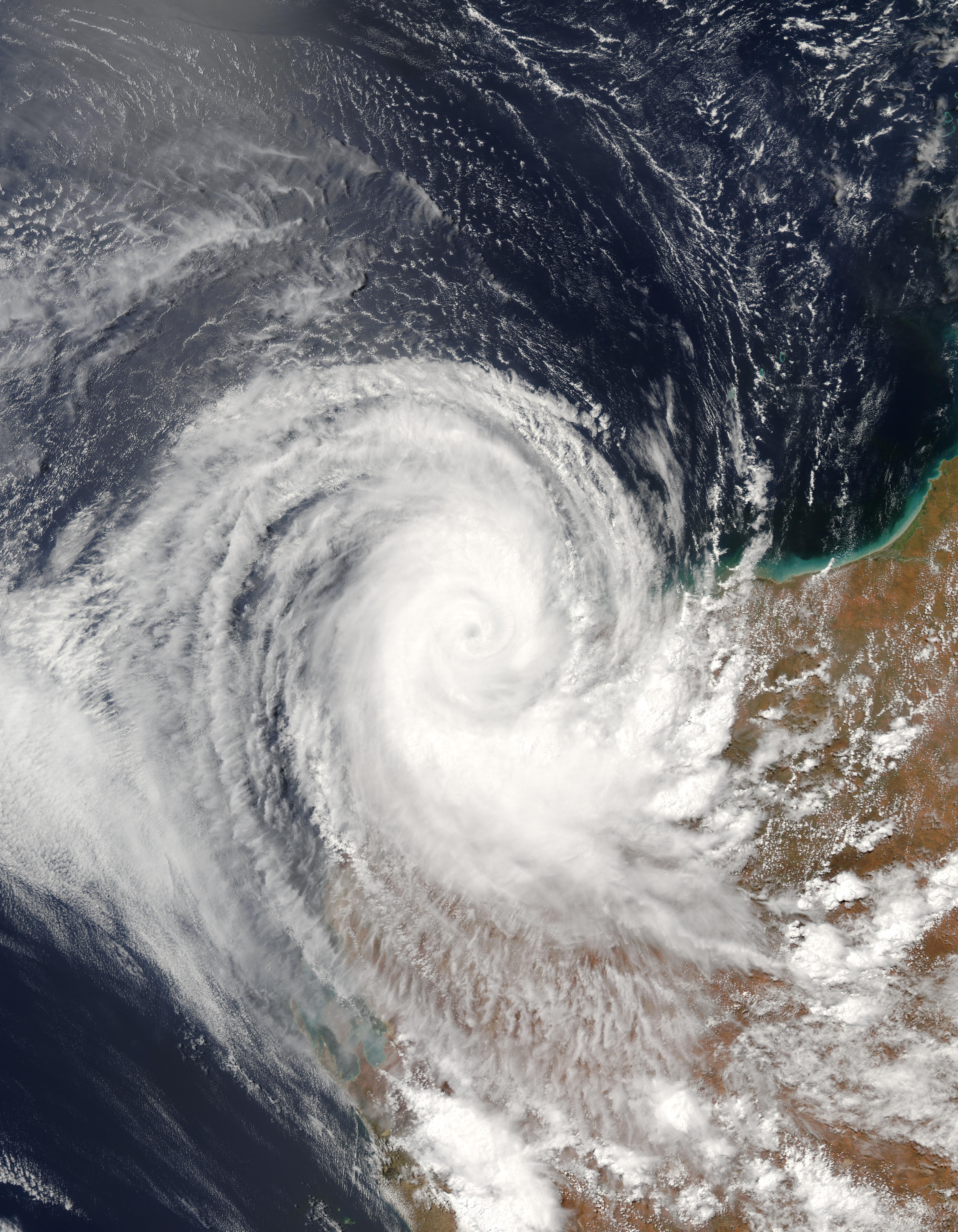 Tropical Cyclone Monty (14S) over Western Australia - related image preview