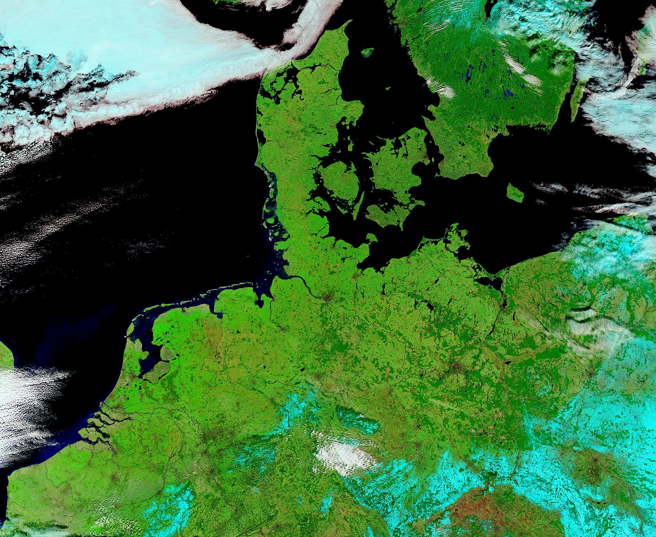 North Western Europe (false color) - related image preview