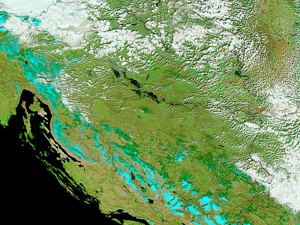Floods in Croatia (false color) - related image preview