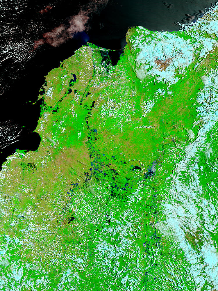 Floods in Colombia (false color) - related image preview