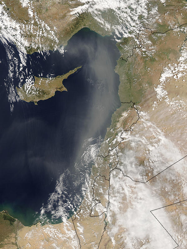 Saharan dust over the eastern Mediterranean - related image preview