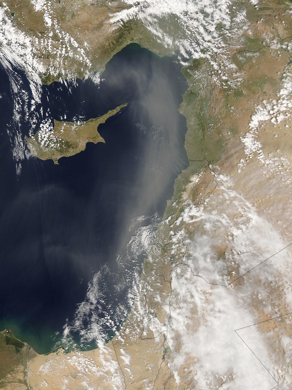 Saharan dust over the eastern Mediterranean - related image preview