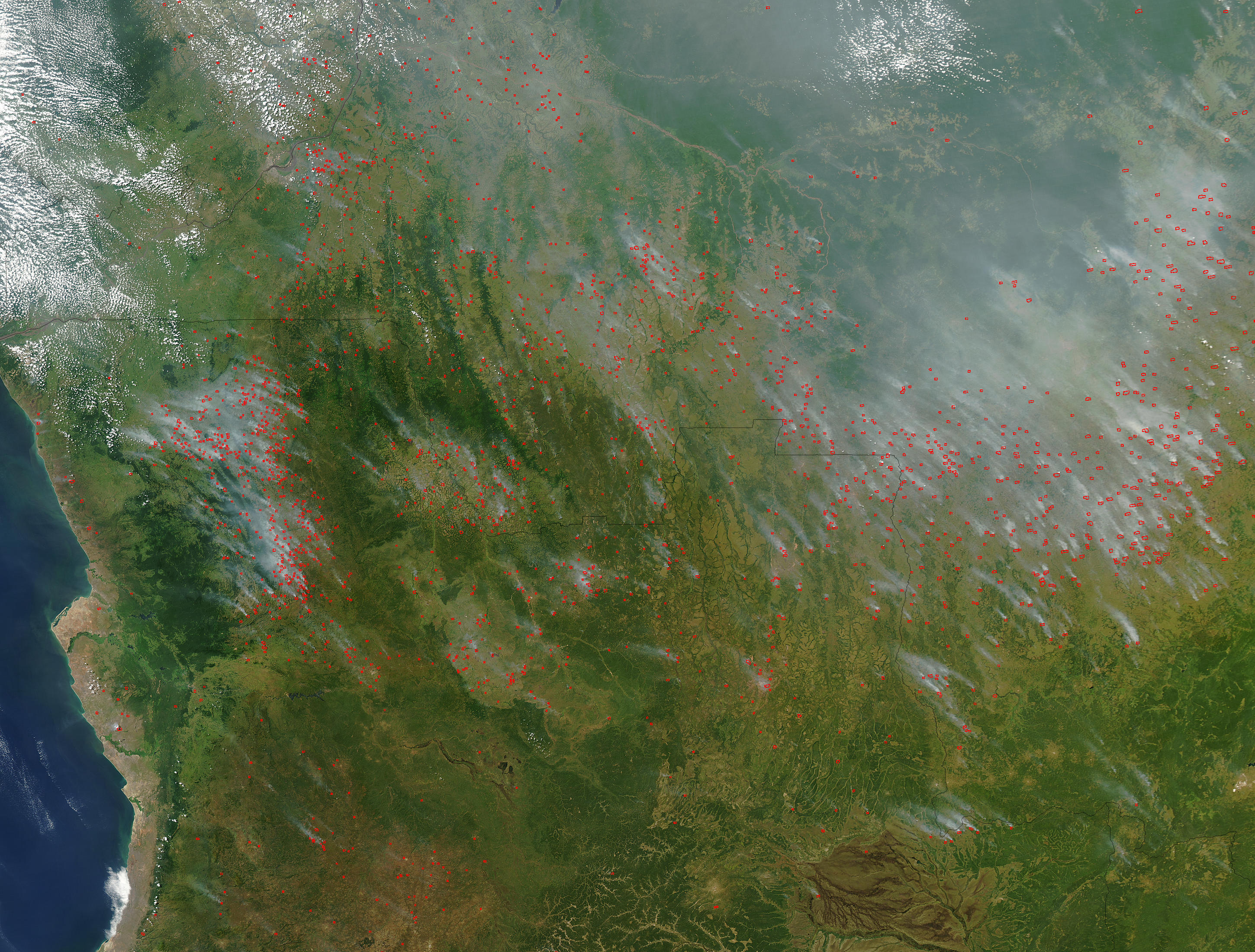 Fires across Congo and Angola - related image preview