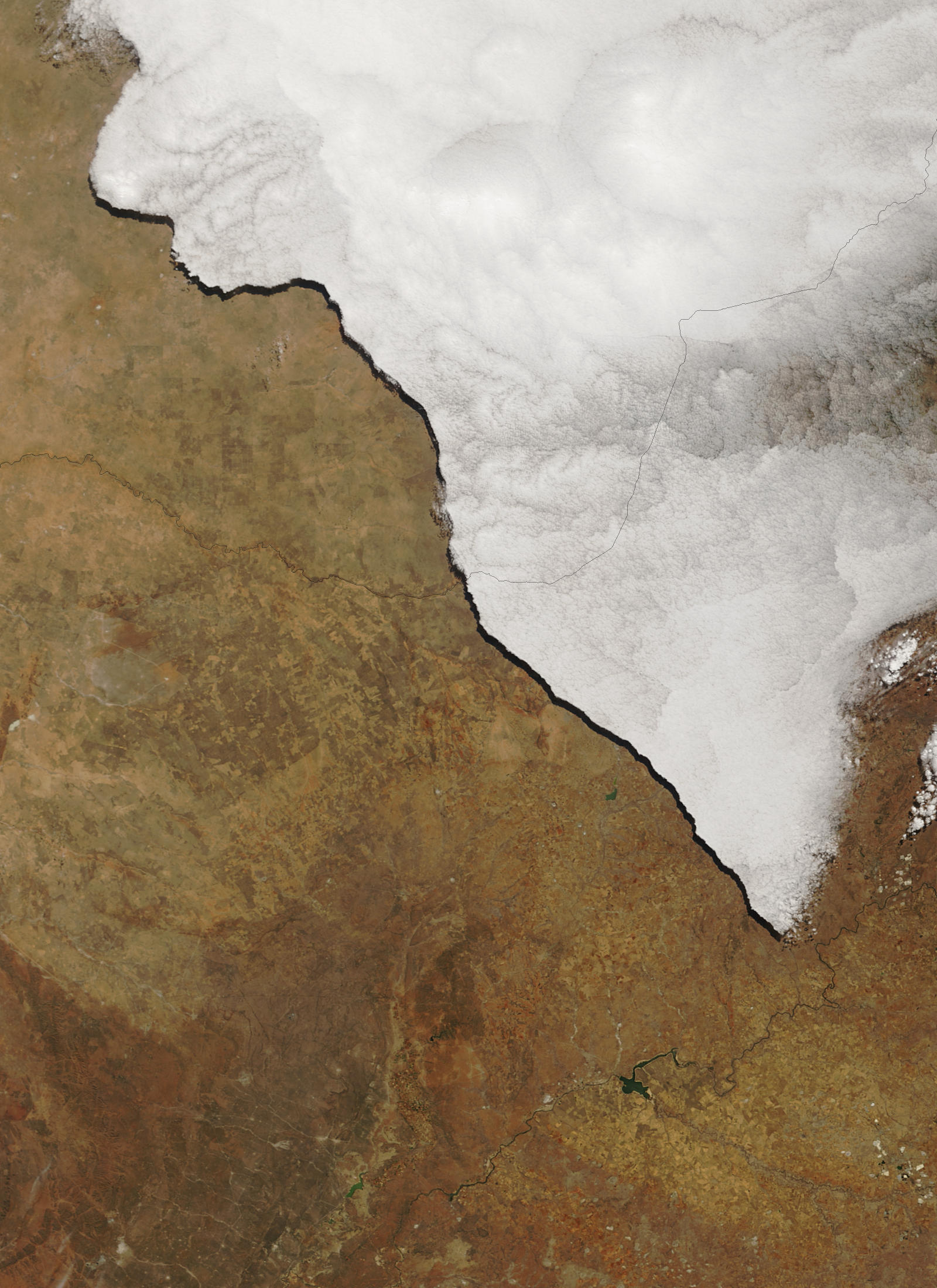 Cloud edge and shadow in southern Africa - related image preview