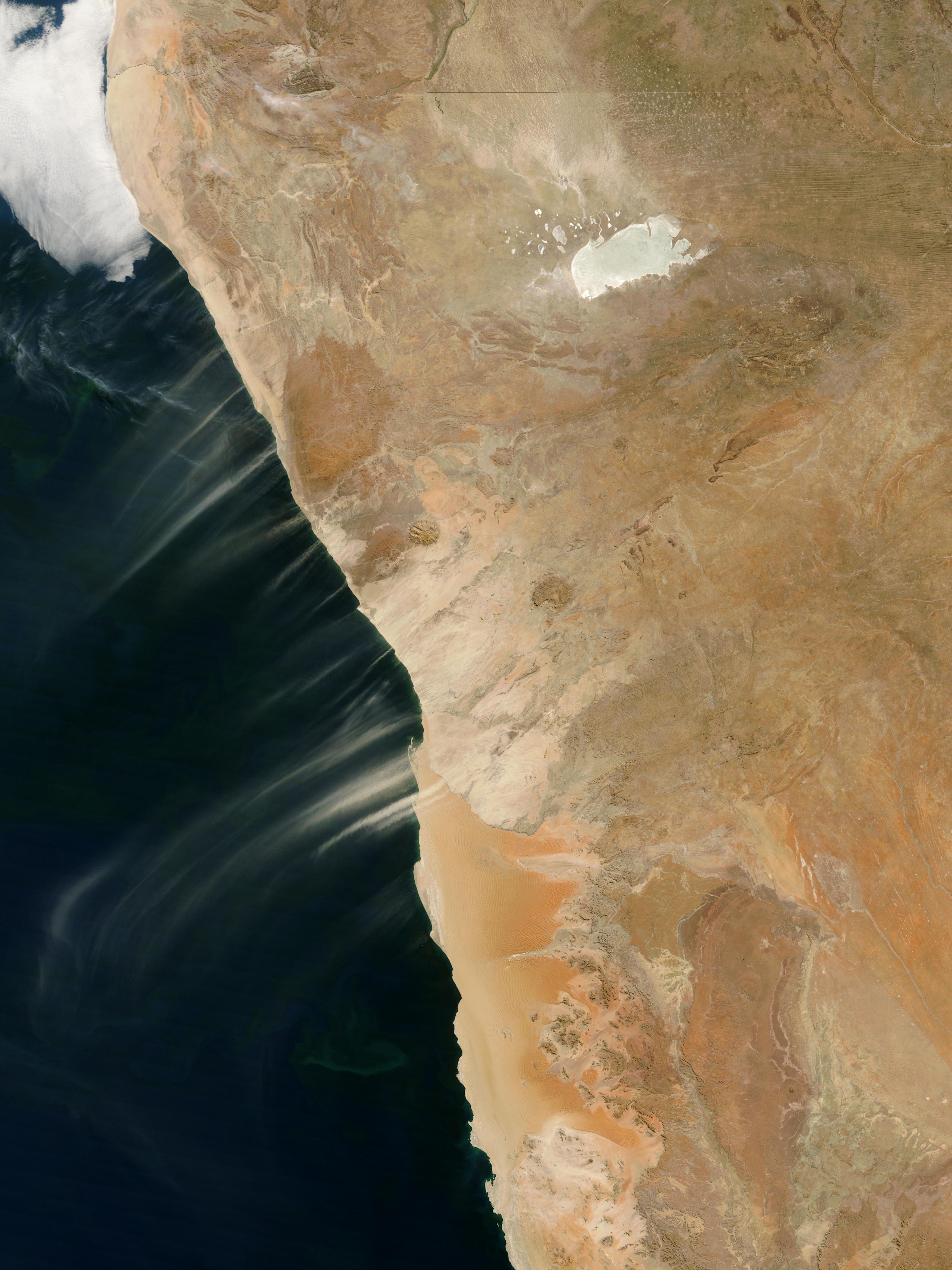 Dust plumes off Namibia - related image preview