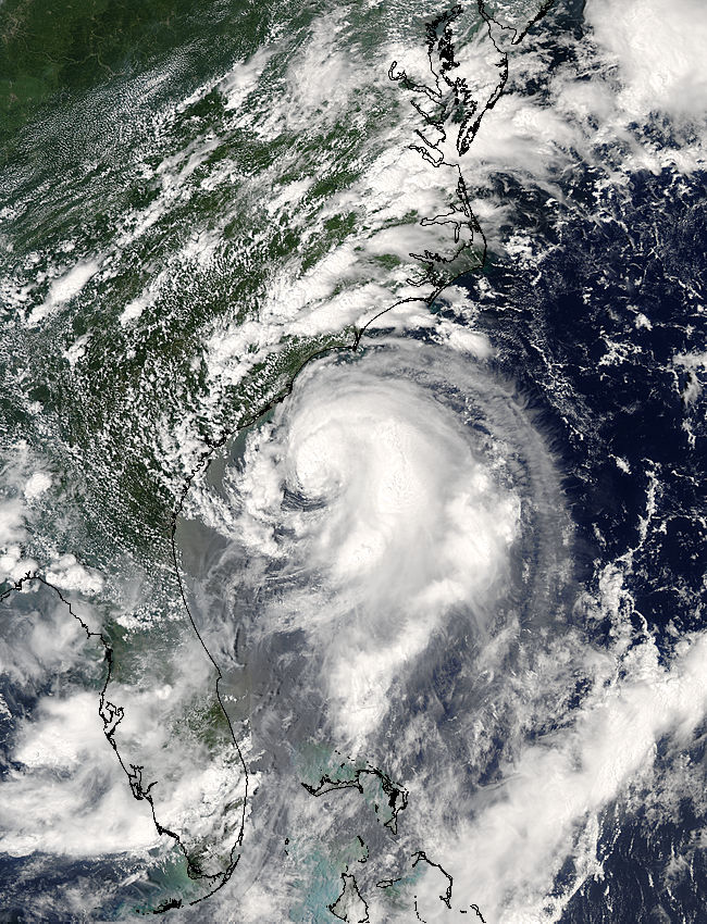 Tropical Storm Alex (01L) off South Carolina - related image preview