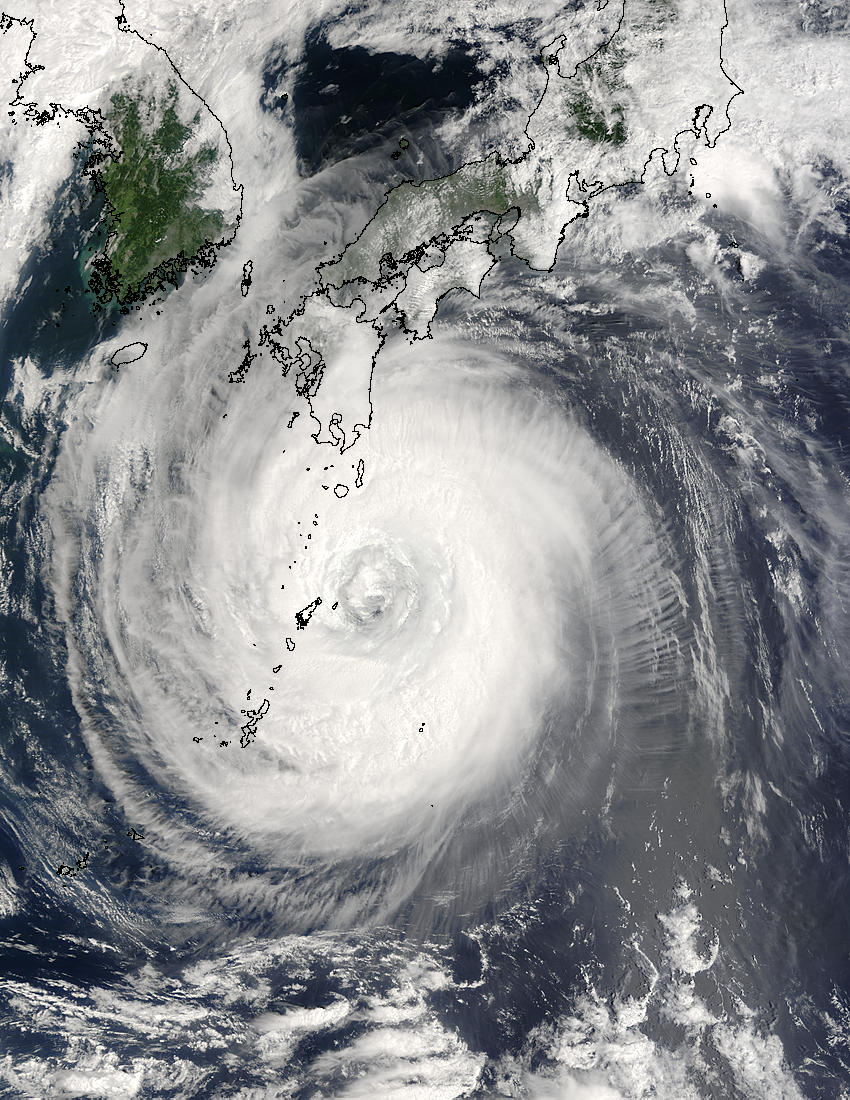 Typhoon Chaba (19W) south of Japan - related image preview