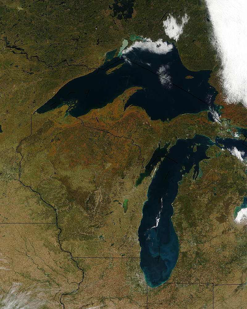 Fall colors around the Great Lakes - related image preview