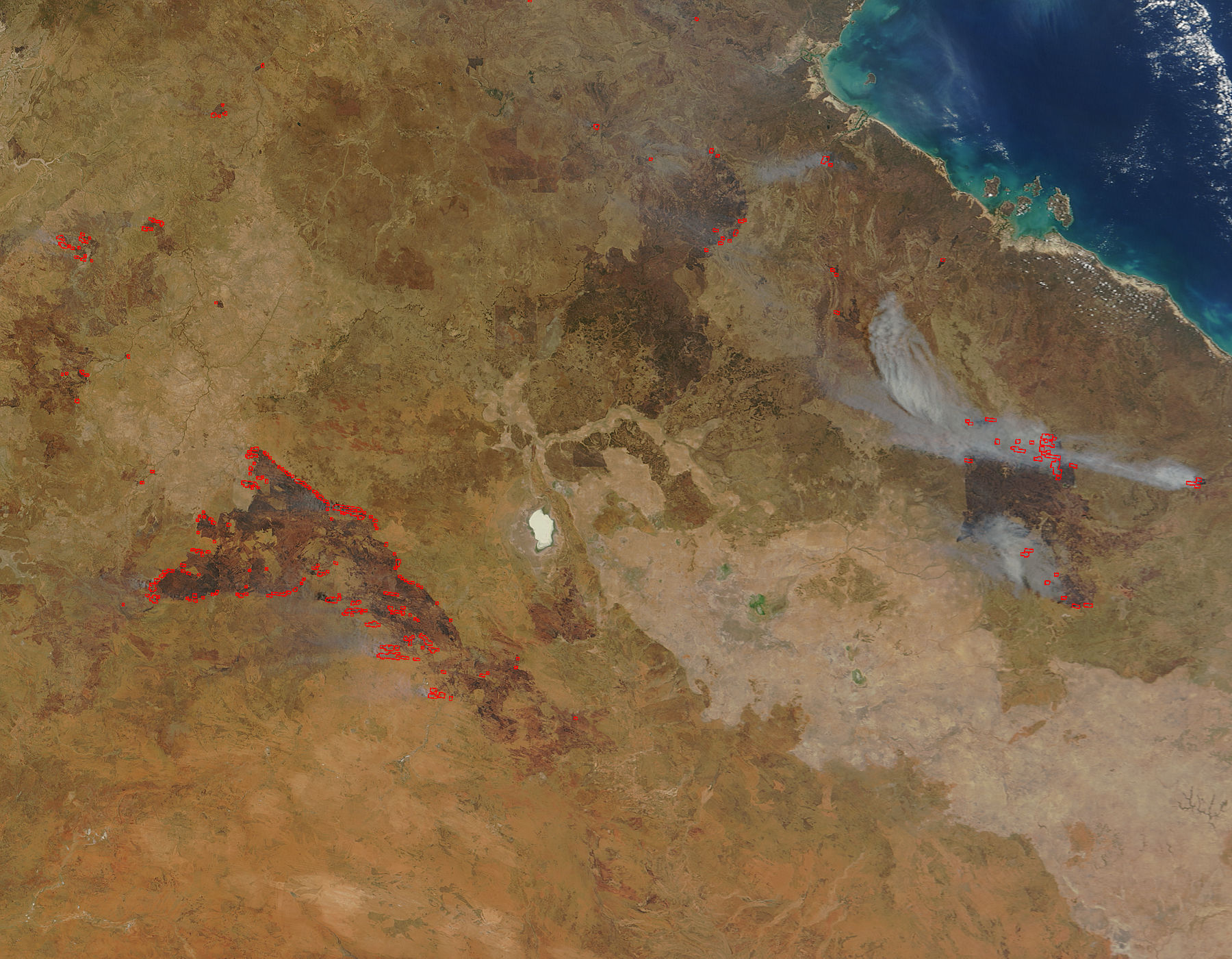 Fires and burn scars in Northern Australia - related image preview
