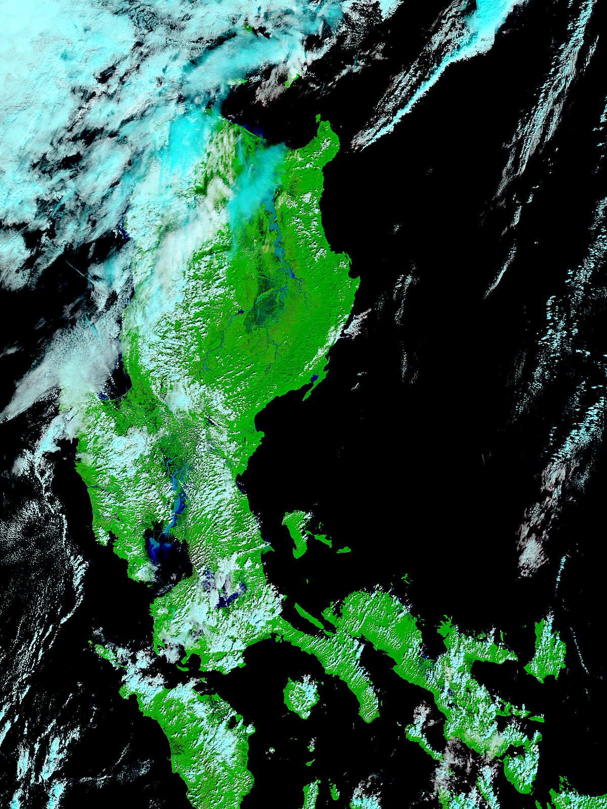 Floods in the Philippines (false color) - related image preview