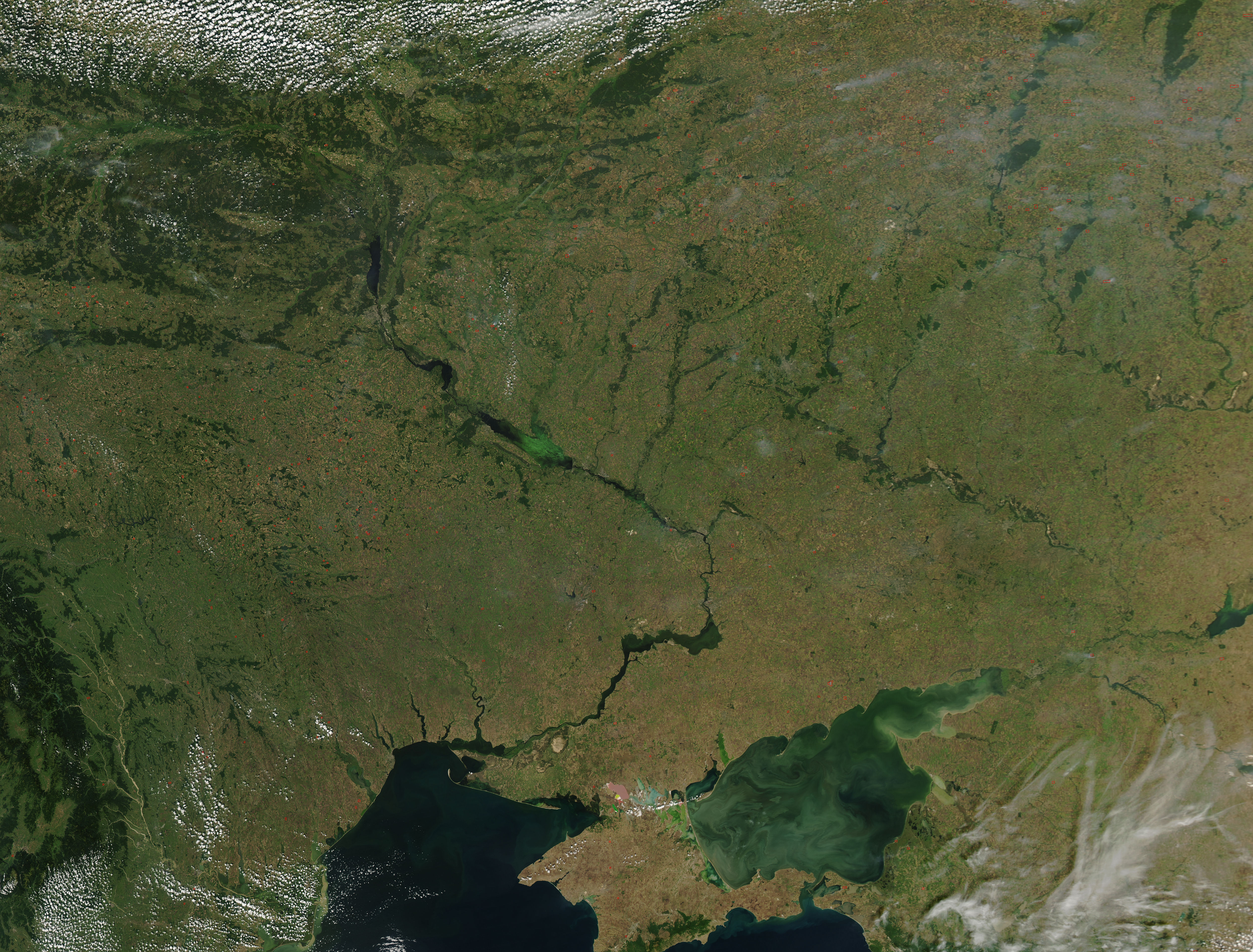 Снимки со спутника Украина