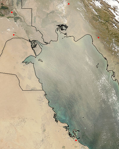 Dust Storm over the Persian Gulf - related image preview
