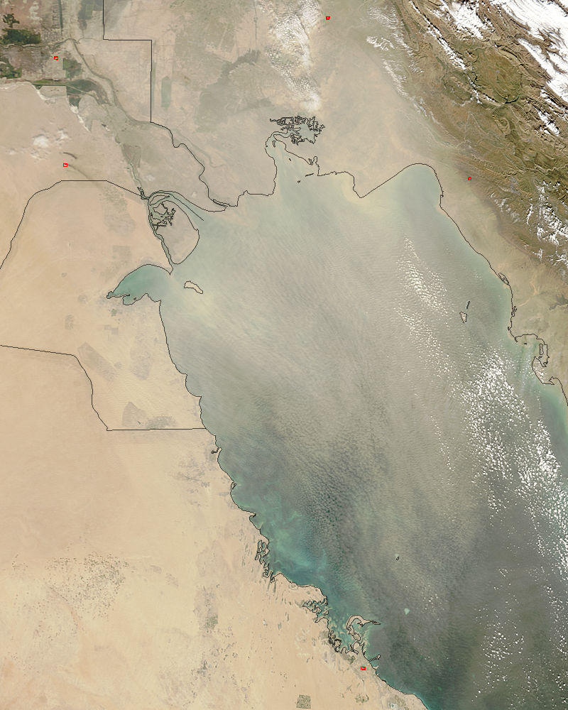 Dust Storm over the Persian Gulf - related image preview