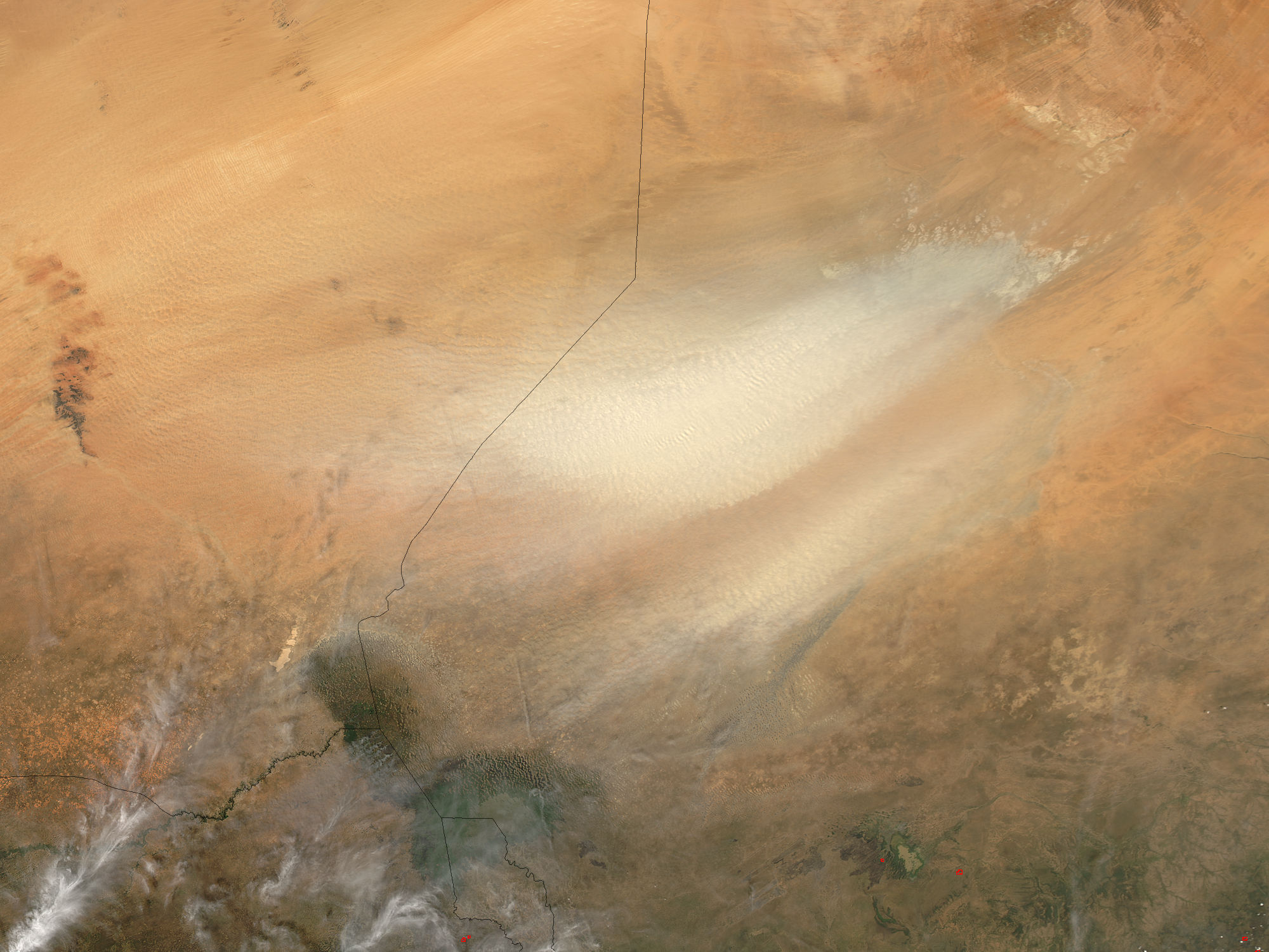 Dust storm in Bodele Depression, Chad - related image preview