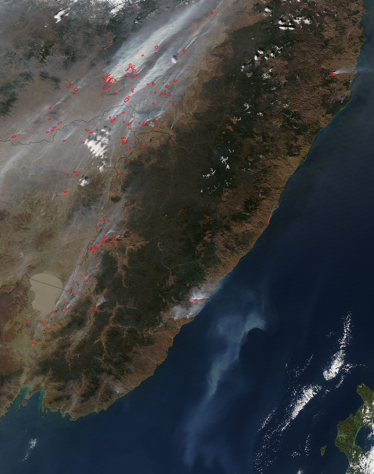 Fires and smoke in far Eastern Russia - related image preview